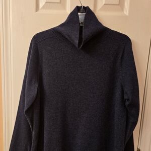 Eileen Fisher Women's Navy Turtleneck Sweater